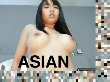 Asian Girlfriend Caught Humping until Late for Work