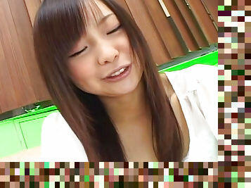 Asian babe Sumire Kanno swallows tasty jizz