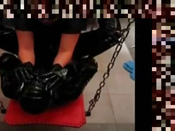 strap-on, hardcore, bdsm, slav, knullande, webbkamera, latex, femdom