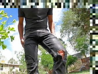 Pissing my pants 9 times while doing yard work