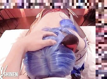 ?Genchin Impact??Ganyu Cosplayer get Fucked, Japanese hentai anime crossdresser cosplay 9