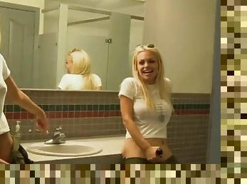 Blowjob in the bathroom