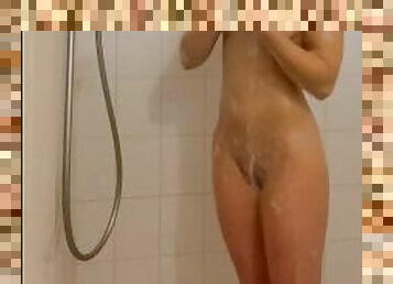 culo, bañando, tetas-grandes, masturbación, amateur, espía, tetas, pequeñita, ducha, a-solas