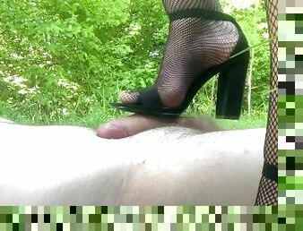 Mistress trampling cock and balls in heels CBT #2