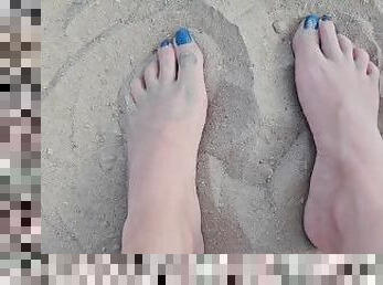 Playing With My Feet In The Sand