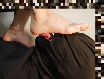 Foot Worship - Stick your tongue out and lick my soles clean