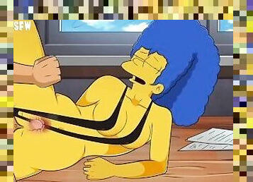 Marge Simpson Legs Spread Vaginal Creampie - Hole House