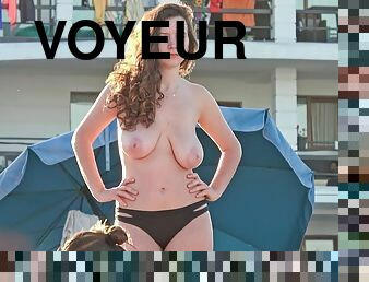 Beach voyeur - Sexy topless women #3 - Compilation