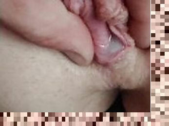 muschi, dilettant, babe, immens-glied, erotisch-mutti, junge, schwer, selbst-gefertigt, creampie, paar