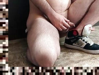 pisser, amateur, gay, pieds, fétiche, solo