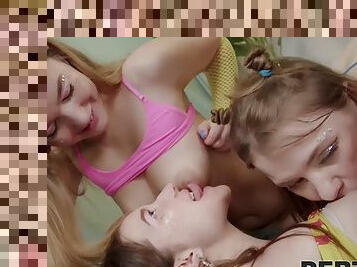 ロシアの, ローティーン, 輪姦, 集団セックス, 4或, 現実