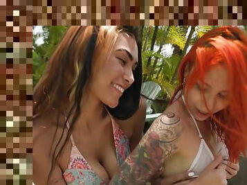 Spic lesbians Marcelin And Karen Cardona hot porn clip
