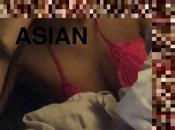 asiatisk, masturbation, amatör, brudar, avsugning, pov, ensam, verklighet