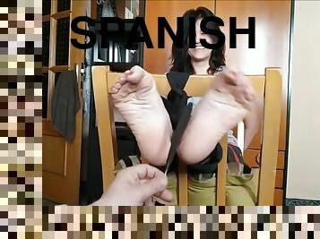 Spanish Vixen Tickling Fetish Bondage Video