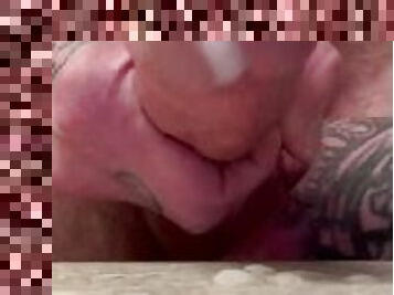 masturbation, ejaculation-sur-le-corps, énorme-bite, gay, branlette, secousses, ejaculation, attrapée, bisexuels, blanc