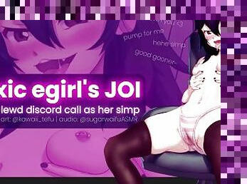 Toxic e-girl's jerkoff instructions