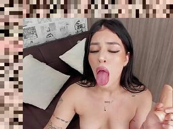 POV: HOTTEST LATINA TEEN SUCKS YOUR BIG DICK - More on @ZeldaSky OF