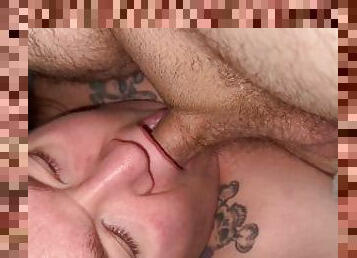 sucking daddy’s huge cock