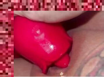 My pussy licking toy feels so good