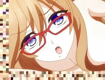 Busty glasses babe gets her doggystyle position with her lover  Anime Hentai 1080p