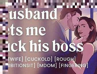 Fucking my husband's boss in front of him [cuckold] [erotic audio porn]