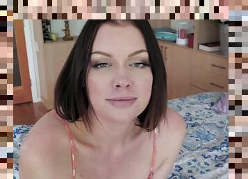 Busty Brunette Milf Pornstar Stepmother Pov Style Fuck