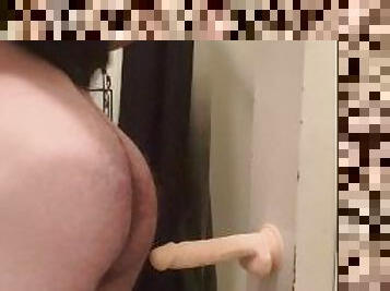 Femboy Almost Caught fucking a dildo????