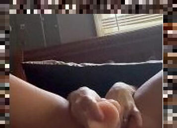 I fuck both my holes with my dildo I cum so hard