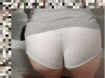 amatör, güzellik, orta-yaşlı-seksi-kadın, kam, sapık-voyeur, kıç, bakış-açısı, sevimli, hoş, yakalanmış