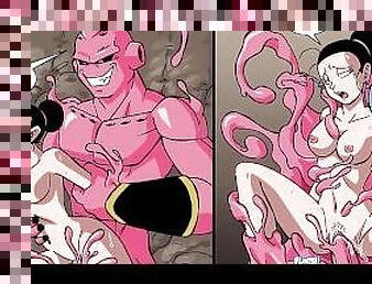 Majin Boo Folla El Peludo Coño de Milk Con Su Enorme Verga y Luego La Absorbe