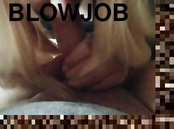 I get on my knees and suck him, every time he asks me for a blowjob