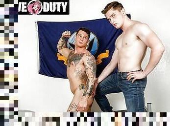 Sexy Soldier Tyler James Drilled By Jock - Jay Tee - ActiveDuty