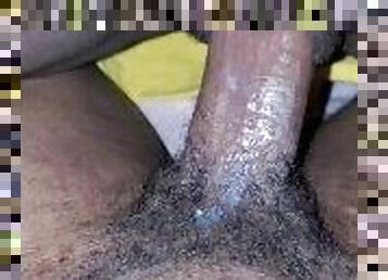 Slim ebony cream (cum) on BBC