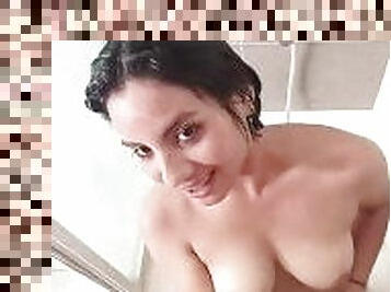 banhos, amador, chupanços, interracial, latina, casting, babysitter, fantasia, pequeno, chuveiro