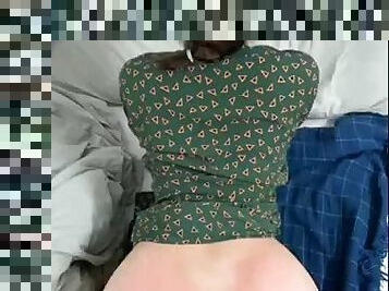 91Top wife peach butt spank