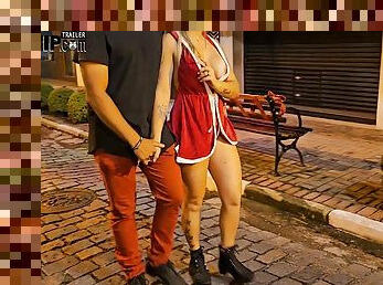 sa-labas, publiko, baguhan, creampie, asawang-lalaki, mais-na-kulay-ang-buhok, kantutan-fucking, cuckold, pasko, morena