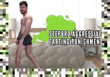 Stepbro aggressive farting domination