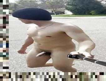 College Twink GETS CAUGHT FULLY NUDE ON THE STREET!!????