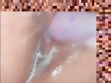 18 year old teen rides dildo... squirting and creaming everywhere ????