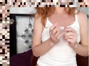 Beautiful Redhead Girl Gonna Sit in Big Cock - OnlyFans Leaks