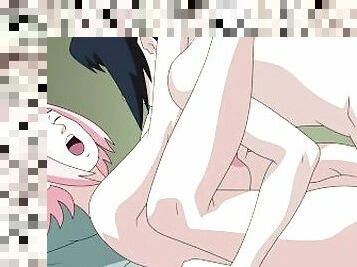 Sakura Sasuke sex Naruto Kunoichi Trainer Hentai Anime Cartoon tits pussy creampie missionary nezuko