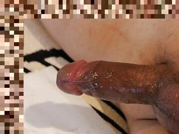 Amateur Musterbation using lubricant lotion Cumshot