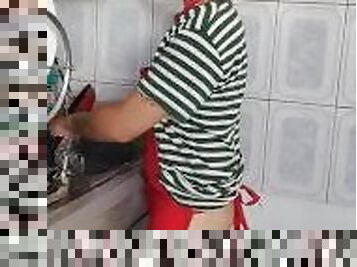 Young twink show his cook