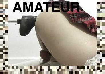 amatør, anal, legetøj, bdsm, slave, knepning-fucking, maskiner, dildo