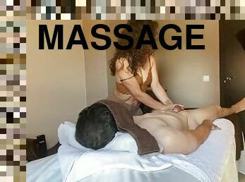 Hot and sensual oil massage