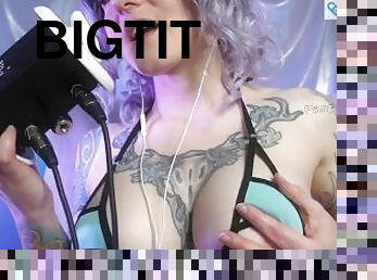 PASTEL ROSIE - Sexy ASMR Ear Licking JOI - Cum on My Big Tits While I Talk Dirty - Hot Egirl Bikini