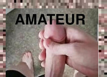 masturbation, amatör, cumshot, gigantisk-kuk, ensam, kuk