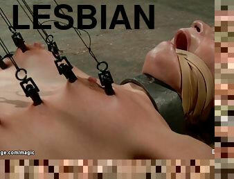 anaali, lesbo-lesbian, bdsm, orja, punapää, sidottu, dildo, fetissi, kakistelu, sidonta