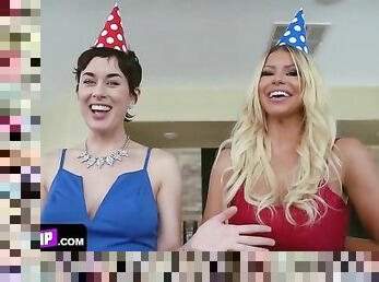 Perfect Milfs In Mini Dresses Decide To Set Up A Swap Surprise For Their Step Sons Birthdays